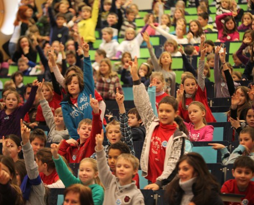 Großer Andrang bei der UNI für Kinder| Foto: aau/Hoi