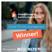 Sujet Global Student Satisfaction Awards: Covid crisis management winner