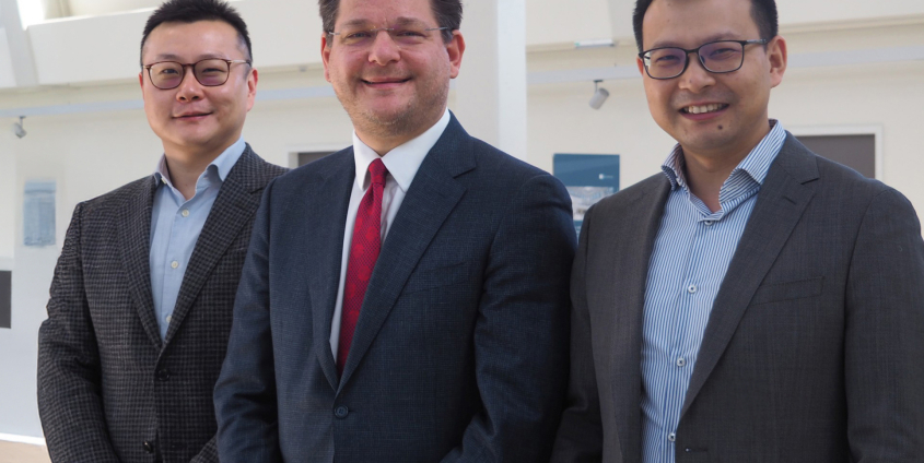 Huawei Austria Delegation: Harvey Zhang, Oliver Vitouch und Xin Zhang (von links nach rechts)