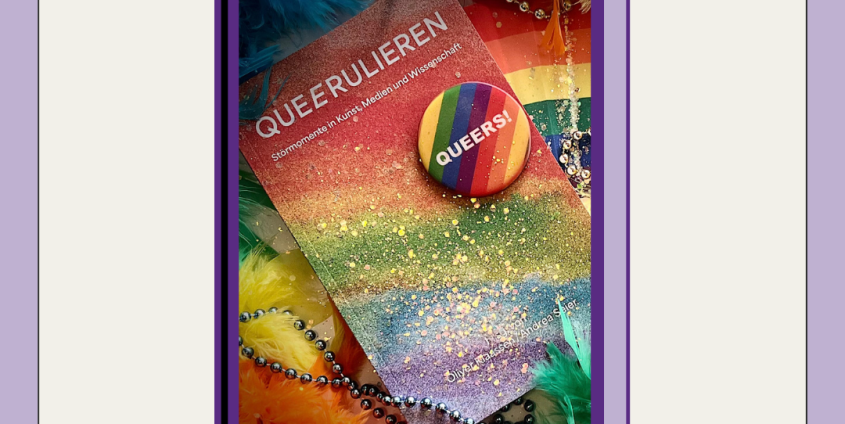 Buchcover: Queerulieren. Herausgegeben von Oliver Klaasen und Andrea Seier | © aau | zfg klemke