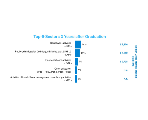 Diploma graduates | Sectors in the labour market (c) Statistik Austria