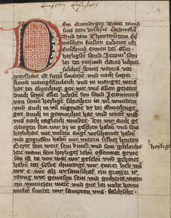 Hieronymus Heidelberg, Cod. Pal. germ. 483, 1r