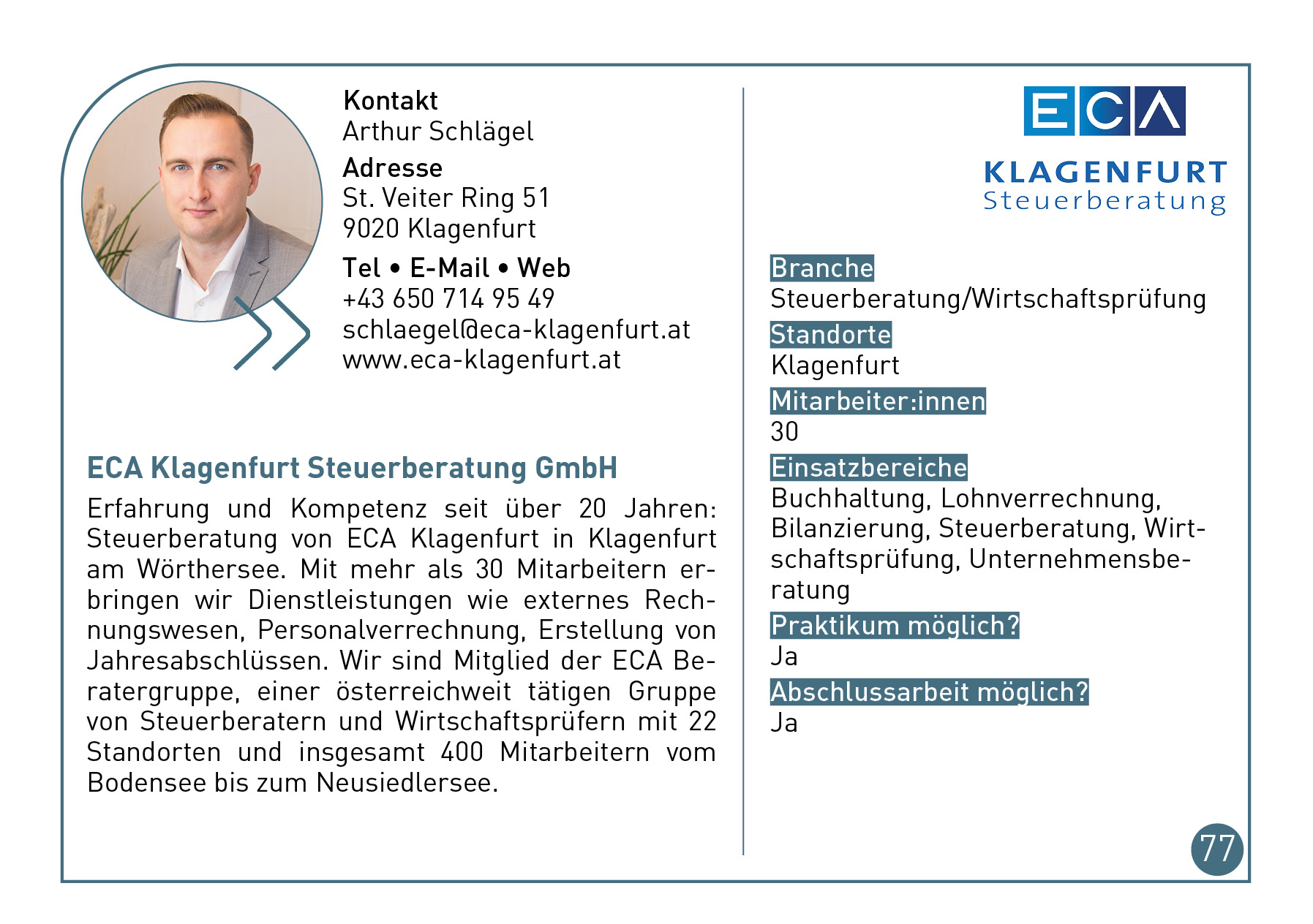 ECA Klagenfurt Steuerberatung GmbH_connect 2024