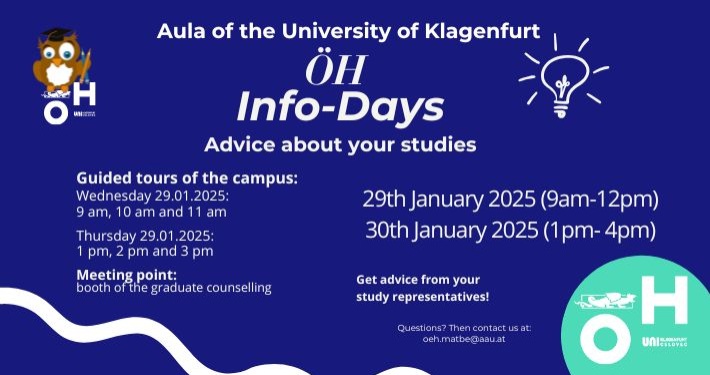 Invitation to the ÖH Info Days on 29 and 30 January 2025