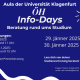 Ankündigung der ÖH Info-Days am 29. und 30. Januar 2025.