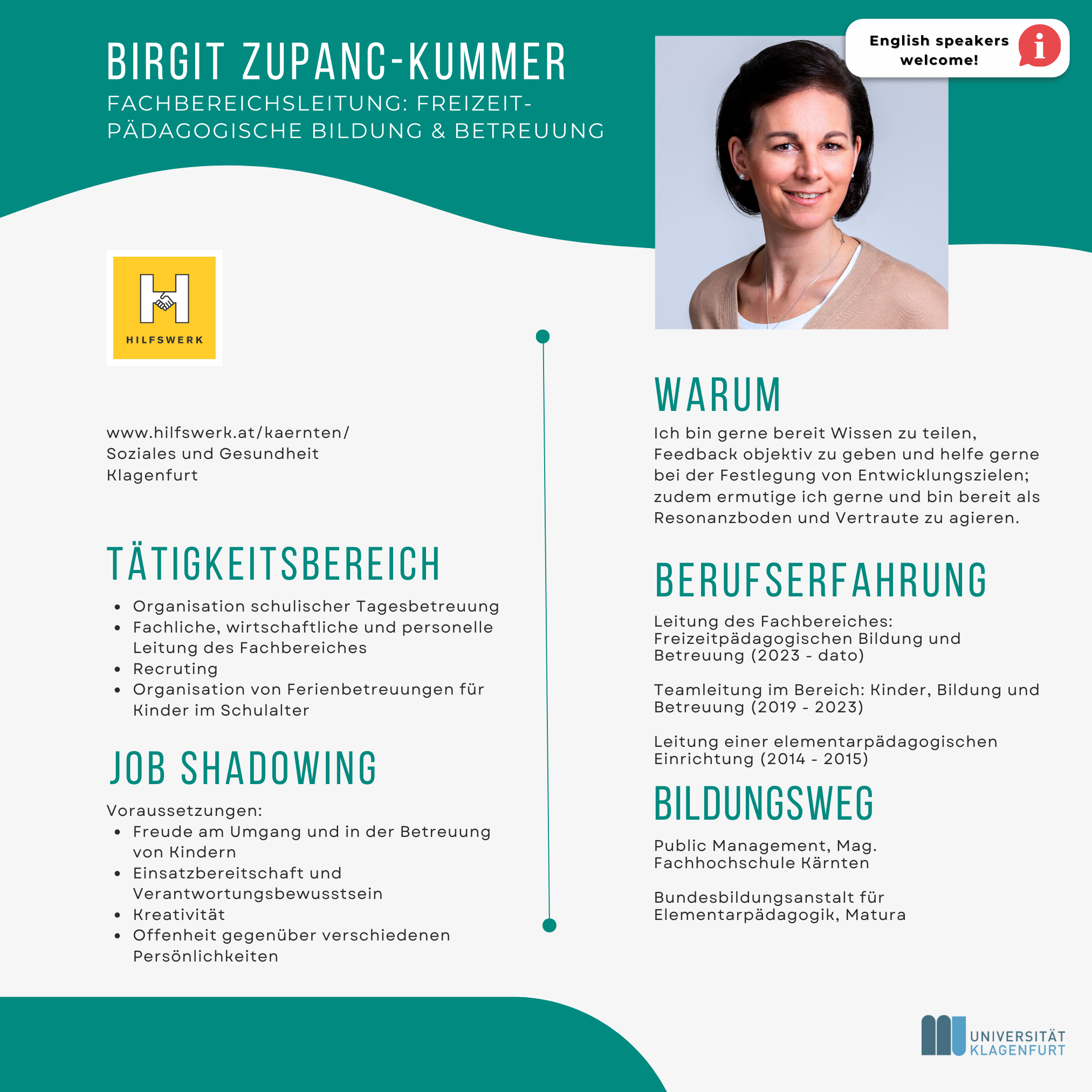Birgit Zupanz-Kummer - Hilfswerk