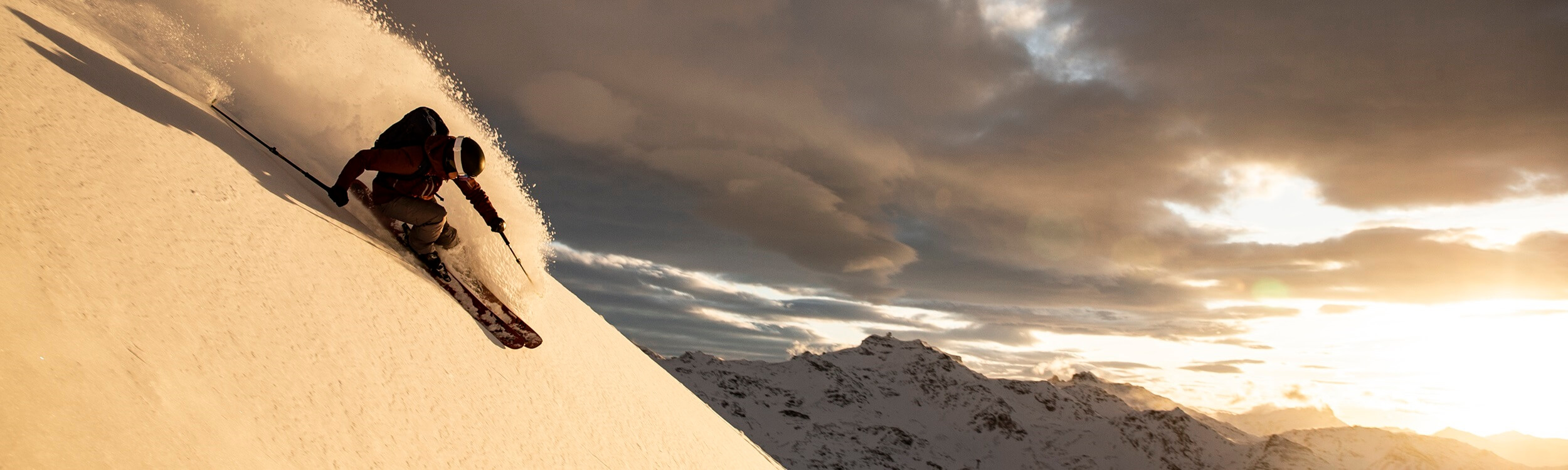 Freeride Schifahrer