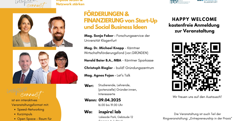 Inspire! Connect Veranstaltung Flyer
